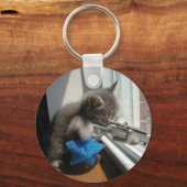 スナイパー子猫 キーホルダー (正面)