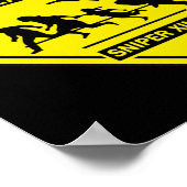 スナイパー興 – 壁/ドアサイン ポスター (角)