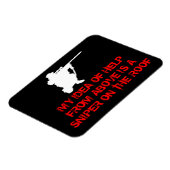 スナイパー – 上救済から – 冷蔵庫用マグネット マグネット (左側)