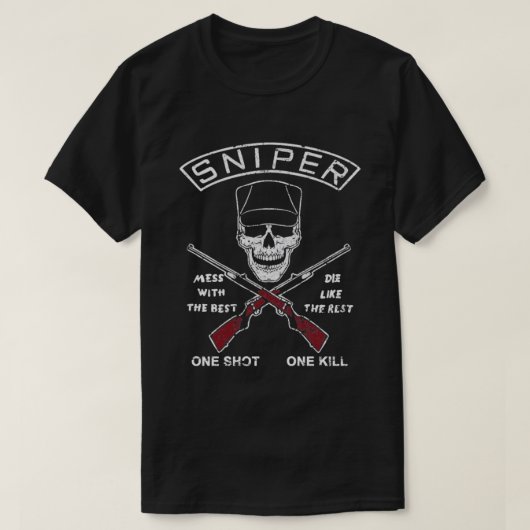 スナイパー Tシャツ (デザイン正面)