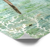 スナイプコースタルショアバードビーチアートプリント ポスター (角)