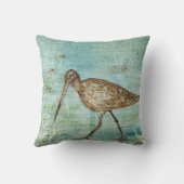 スナイプコースタルショアバードビーチハウスデコール クッション (裏面)