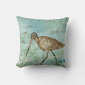 スナイプコースタルショアバードビーチハウスデコール クッション (正面)