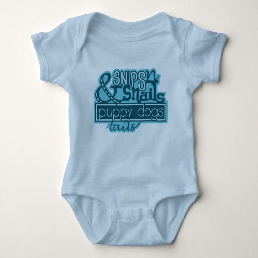 スナイプパピードッグ男の赤ちゃんクリーパーロンパー ベビーボディスーツ (正面)