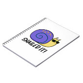 スナイル・イット 面白いカタツムリのダジャレ ノートブック (左側)