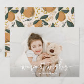 スナグリー・ウォームスト・ウィッシュススクリプト・ハグス・ホリデー シーズンカード (正面/裏面)