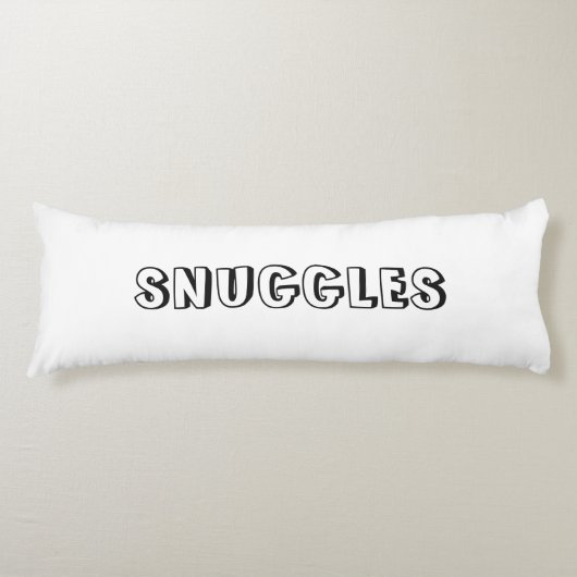 スナグルズ白黒 ボディピロー (正面)