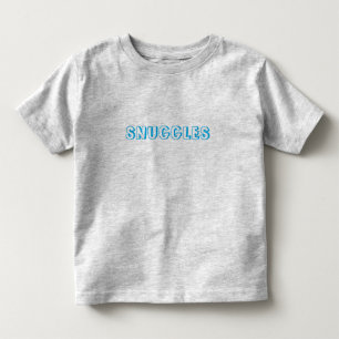 「スナグルズ」淡青色の文字 トドラーTシャツ