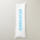 "スナグルズ"淡青色の白 ボディピロー (裏面 (縦))