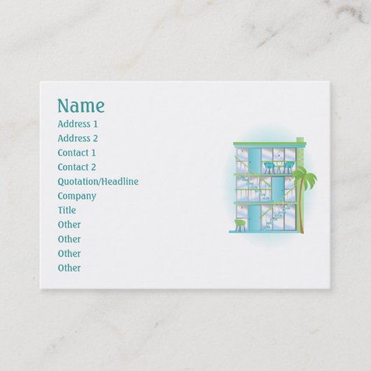 スナジーブルースカイアパートメンツ! 名刺 (正面)