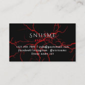 スナスショップタバコVapeスモークCBD油 名刺 (裏面)