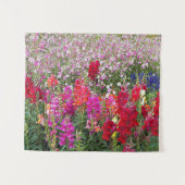 スナッカラフルドラゴンガーデンフローラ タペストリー (正面(横))