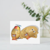 スナッキングポテト – 父と息子の痰 ポストカード (スタンド正面)