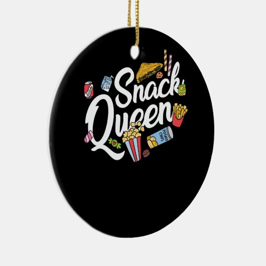 スナックおもしろい恋人デザインのための女性の女の子スナックク セラミックオーナメント (右)