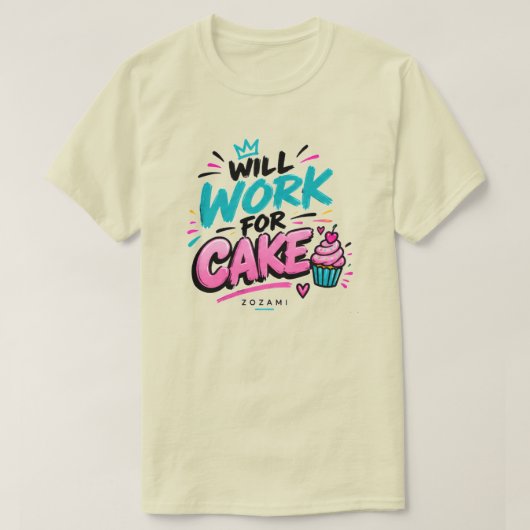 スナックに支えられて – フードラバーユニセックスTシャツ Tシャツ (デザイン正面)