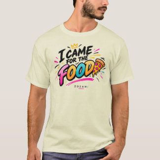 スナックに支えられて – フードラバーユニセックスTシャツ Tシャツ