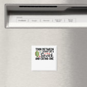 スナックのように見える人との人食べの間で引き裂かれる マグネット (インサイチュ (食洗機))