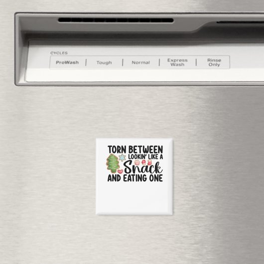 スナックのように見える人との人食べの間で引き裂かれる マグネット (インサイチュ (食洗機))