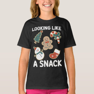 スナックのように見える陽気なクリスマスサンタスナック Tシャツ