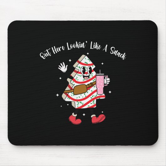 スナックのクリスマスのようなBoojeeここで見ておもしろい マウスパッド (正面)