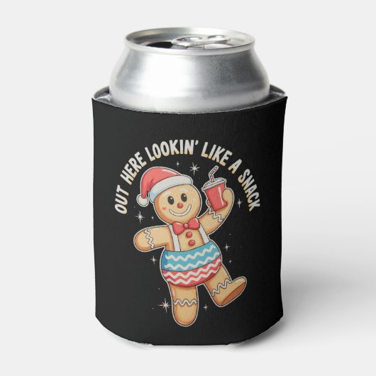 スナックのクリスマスのクリスマスのように見えるおもしろいこの外 缶クーラー (缶正面)