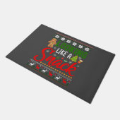 スナックのクリスマスクッキーおもしろいが醜く見える ドアマット (アングル)