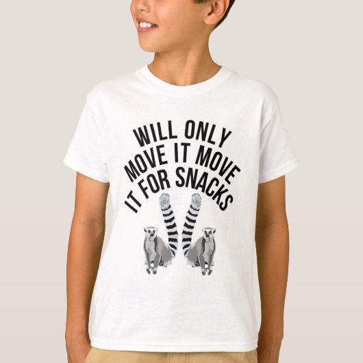 スナックの軽食のためだけに移動する Tシャツ (正面)