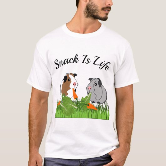 スナックは人生である Tシャツ (正面)
