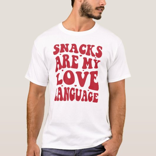 スナックは私の恋愛言語 スナック好き Tシャツ (正面)