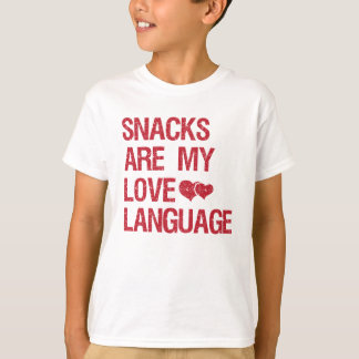 スナックは私の愛の言語であり、スナック愛好家 Tシャツ