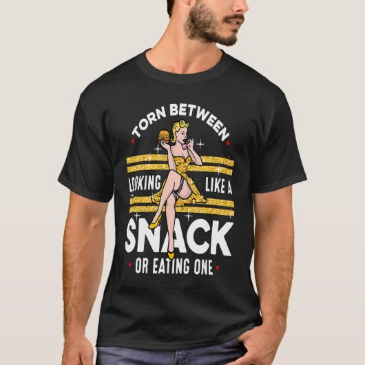 スナックやのように見え食べる間に引き裂かれる Tシャツ (正面)
