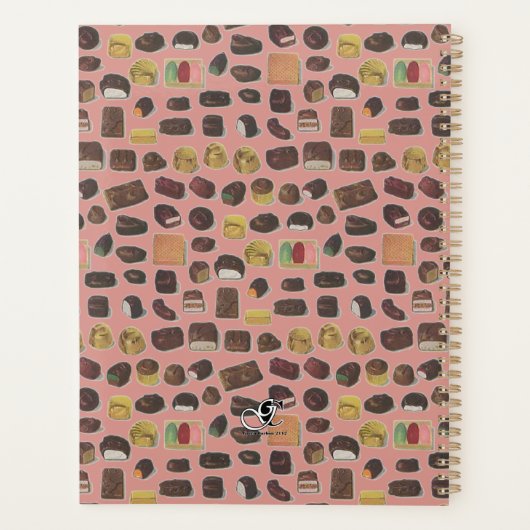 スナックを持っているか、スナックのように見える – ヴィンテージピンク プランナー手帳 (裏面)