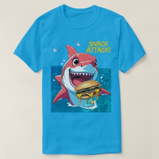 スナックアタックシャーク Tシャツ (デザイン正面)