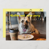 スナックタイムコーヒー招待状 招待状 (正面/裏面)