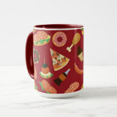 スナックタイムレッドコーヒーマグ マグカップ (正面左)