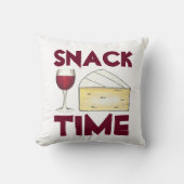 スナックタイムレッドメルロワインブリーチーズラバー クッション (正面)