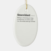 スナックチッズチョコレートクッキー愛好家スナック セラミックオーナメント (右)