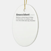 スナックチッズチョコレートクッキー愛好家スナック セラミックオーナメント (左)