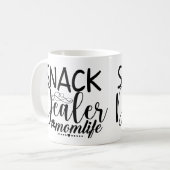 スナックディーラー#MomLifeマグ コーヒーマグカップ (正面左)