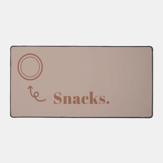 スナックデスクマッおもしろいトオフィス用宇宙 デスクマット (正面)