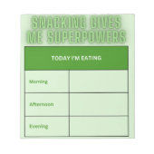 スナックノートパッド（食事の準備） ノートパッド (正面)