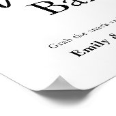 スナックバー結婚の看板ポスター ポスター (角)