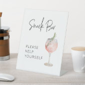 スナックバー誕生日パーティーのサイン 台座サイン (インサイチュ)