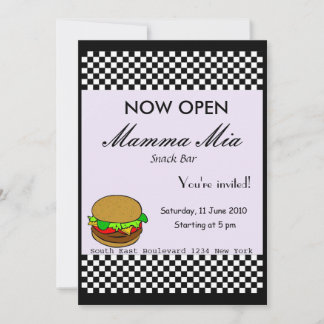 スナックバー開店パーティの招待状 招待状