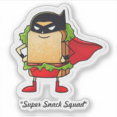 「スナックヒーローデザイン」 シール (正面)