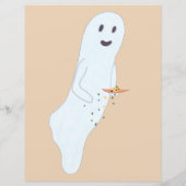 スナックフレンドリー幽霊ハロウィンスクラップブック紙 (裏面)