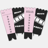 スナックムービーナイトカスタムポップコーン誕生日パーティー フェイバーボックス (見開き)