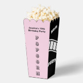 スナックムービーナイトカスタムポップコーン誕生日パーティー フェイバーボックス (はじけた状態)