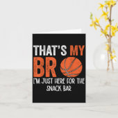 スナック兄弟のバースケーのためにここにいる私の仲間 カード (黄色い花)