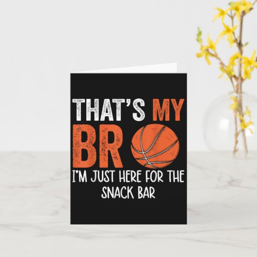 スナック兄弟のバースケーのためにここにいる私の仲間 カード (黄色い花)